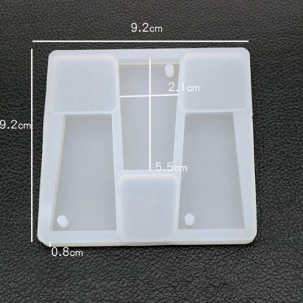 Medal 3 Pieces#222 - Trapezoid Shape silicone mold with 3 units