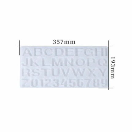 Letters and numbers mold