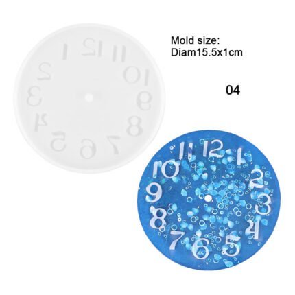 Arabic Numerals Clock Mold