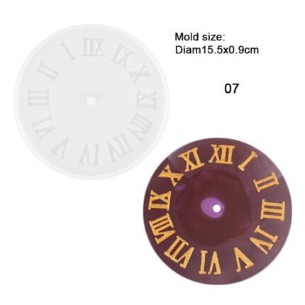 Roman Numerals Clock Mold